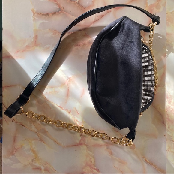 Black Rhinestone Fanny Pack - Picture 8 of 11